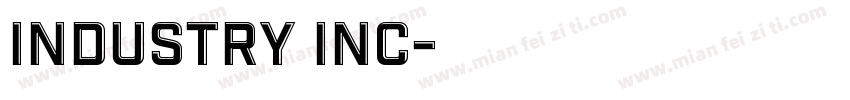 Industry Inc字体转换